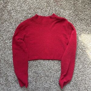 Wild Fable Vibrant Red Knit Top